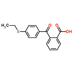 2-[4-(Ethylsulfanyl)benzoyl]benzoic acid Structure