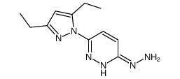 [6-(3,5-diethylpyrazol-1-yl)pyridazin-3-yl]hydrazine Structure