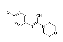 N-(6-methoxypyridin-3-yl)morpholine-4-carboxamide结构式