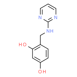 1,3-Benzenediol, 4-[(2-pyrimidinylamino)methyl]- (9CI) structure