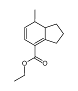 2,3,7,7a-Tetrahydro-7-methyl-1H-indene-4-carboxylic acid ethyl ester Structure