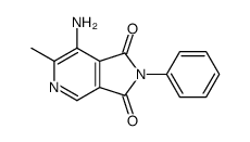 7-amino-6-methyl-2-phenylpyrrolo[3,4-c]pyridine-1,3-dione Structure