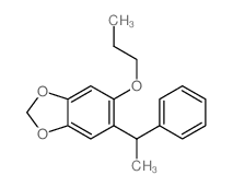 1,3-Benzodioxole,5-(1-phenylethyl)-6-propoxy-结构式