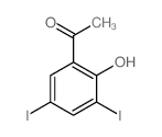 1-(2-hydroxy-3,5-diiodo-phenyl)ethanone结构式