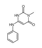 3-Methyl-6-phenylaminouracil Structure