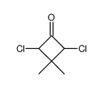 Cyclobutanone,2,4-dichloro-3,3-dimethyl- structure
