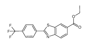 ethyl 2-(4-(trifluoromethyl)phenyl)benzo[d]thiazole-6-carboxylate Structure