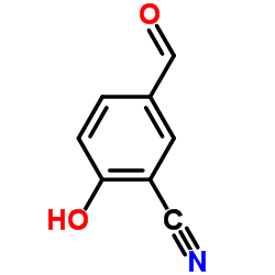 Benzonitrile,5-formyl-2-hydroxy- Structure