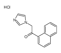 2-(1H-imidazol-1-ium-1-yl)-1-naphthalen-1-ylethanone,chloride结构式