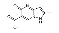 5-HYDROXY-2-METHYLPYRAZOLO[1,5-A]PYRIMIDINE-6-CARBOXYLIC ACID结构式
