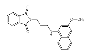 1H-Isoindole-1,3(2H)-dione,2-[3-[(6-methoxy-8-quinolinyl)amino]propyl]-结构式