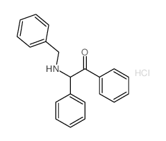 2-(benzylamino)-1,2-diphenyl-ethanone结构式