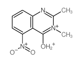 Quinazolinium,4-hydroxy-2,3-dimethyl-5-nitro-结构式