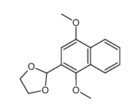2-(1,3-dioxolan-2-yl)-1,4-dimethoxynaphthalene Structure