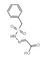 Acetic acid, [[(phenylmethyl)sulfonyl]hydrazono]-结构式
