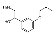 Benzenemethanol, alpha-(aminomethyl)-3-propoxy- (9CI) structure