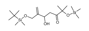 2-[(tert-butyldimethylsiloxy)methyl]-3-hydroxy-6-methyl-6-(trimethylsiloxy)-1-hepten-5-one Structure