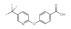 4-(5-(TRIFLUOROMETHYL)-2-PYRIDYLOXY)BENZOIC ACID structure