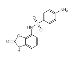 Benzenesulfonamide,4-amino-N-(2,3-dihydro-2-oxo-7-benzoxazolyl)-结构式