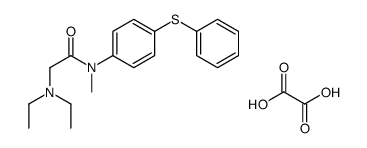2-(diethylamino)-N-methyl-N-(4-phenylsulfanylphenyl)acetamide,oxalic acid结构式