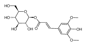 trans-p-sinapoyl β-D-glucopyranoside结构式
