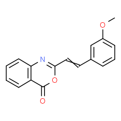 2-[2-(3-Methoxyphenyl)ethenyl]-4H-3,1-benzoxazin-4-one结构式