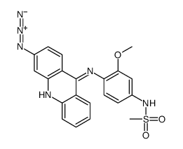 N-[4-[(3-azidoacridin-9-yl)amino]-3-methoxyphenyl]methanesulfonamide结构式