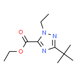 1H-1,2,4-Triazole-5-carboxylicacid,3-(1,1-dimethylethyl)-1-ethyl-,ethylester(9CI)结构式