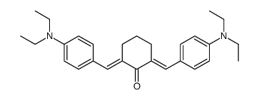 2,6-bis[[4-(diethylamino)phenyl]methylidene]cyclohexan-1-one结构式