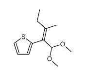 1,1-dimethoxy 2-(2 thienyl 3-methyl) 2(Z) pentene结构式