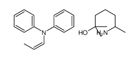 6-amino-2-methylheptan-2-ol,N-phenyl-N-[(E)-prop-1-enyl]aniline Structure