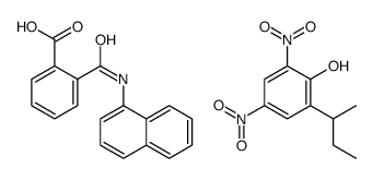 2-butan-2-yl-4,6-dinitrophenol,2-(naphthalen-1-ylcarbamoyl)benzoic acid Structure