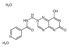 N'-(6,8-dioxopyrimido[4,5-e][1,2,4]triazin-2-yl)pyridine-4-carbohydrazide,dihydrate结构式