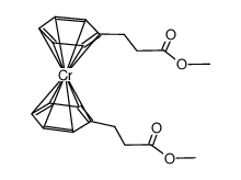 Bis(hydrozimtsaeure-methylester)-chrom(0) Structure