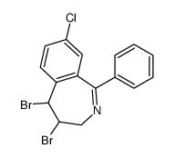 4,5-dibromo-8-chloro-1-phenyl-4,5-dihydro-3H-2-benzazepine Structure