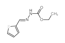 ethyl N-(thiophen-2-ylmethylideneamino)carbamate structure