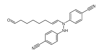 (7E)-8-[N,N'-Bis(4-cyanphenyl)hydrazino]-7-octenal Structure