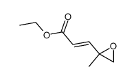 E-Ethyl ester of 4-methyl-4,5-epoxy-2-pentenoic acid结构式