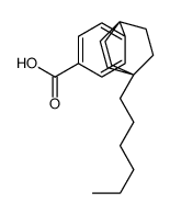 4-(1-hexyl-4-bicyclo[2.2.2]octanyl)benzoic acid Structure