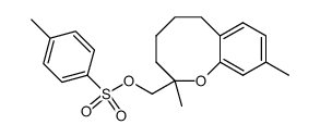 (2,9-dimethyl-3,4,5,6-tetrahydro-2H-benzo[b]oxocin-2-yl)methyl 4-methylbenzenesulfonate Structure