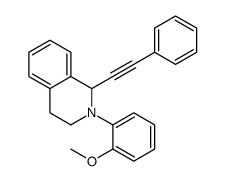 2-(2-methoxyphenyl)-1-(2-phenylethynyl)-3,4-dihydro-1H-isoquinoline Structure