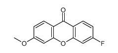 3-fluoro-6-methoxyxanthen-9-one结构式