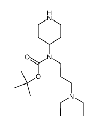 (3-Diethylamino-propyl)-piperidin-4-yl-carbamic acid tert-butyl ester Structure