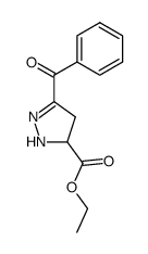 ethyl 3-benzoyl-4,5-dihydro-1H-pyrazole-5-carboxylate结构式