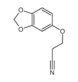 3-(1,3-benzodioxol-5-yloxy)propanenitrile结构式