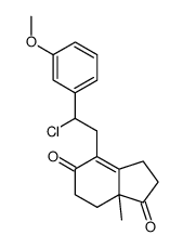 3-methoxy-6ξ-chloro-9,10-secoestra-1,3,5(10),8(14)-tetraene-9,17-dione结构式