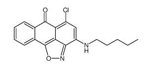 3-amylamino-5-chloroanthra[1,9-c,d]isoxazol-6-one结构式