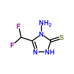 4-AMINO-5-(DIFLUOROMETHYL)-4H-1,2,4-TRIAZOL-3-YL HYDROSULFIDE picture