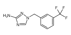 1H-1,2,4-Triazol-3-amine, 1-[[3-(trifluoromethyl)phenyl]methyl]结构式