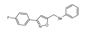 3-(4-fluorophenyl)-5-(phenylselanylmethyl)-1,2-oxazole Structure